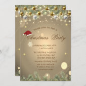 Kerstboom Branches Balls Kerstbedrijf Kaart (Voorkant / Achterkant)