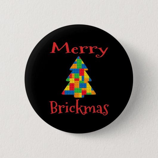 Kerstboom Brick Master Builder Baksteen Set Blok Ronde Button 5,7 Cm (Voorkant)