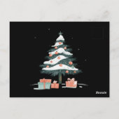 Kerstboom briefkaart (Achterkant)