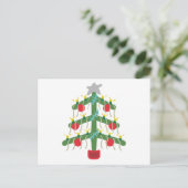 Kerstboom Briefkaart (Staand voorkant)