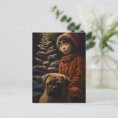 kerstboom briefkaart (Staand voorkant)