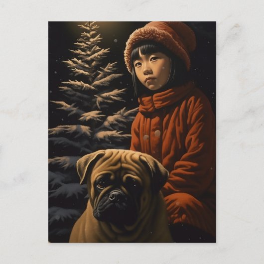 kerstboom briefkaart (Voorkant)