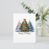 Kerstboom  briefkaart (Staand voorkant)