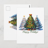 Kerstboom  briefkaart (Voorkant / Achterkant)