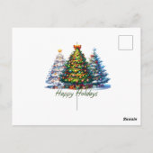 Kerstboom  briefkaart (Achterkant)