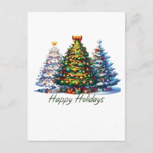 Kerstboom  briefkaart (Voorkant)