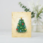 Kerstboom, briefkaart (Staand voorkant)