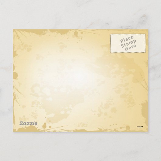 Kerstboom, briefkaart (Achterkant)