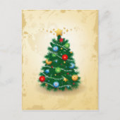 Kerstboom, briefkaart (Voorkant)