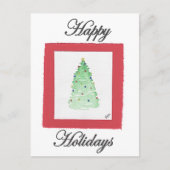 kerstboom briefkaart (Voorkant)