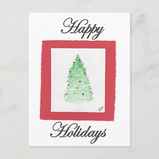 kerstboom briefkaart (Voorkant)