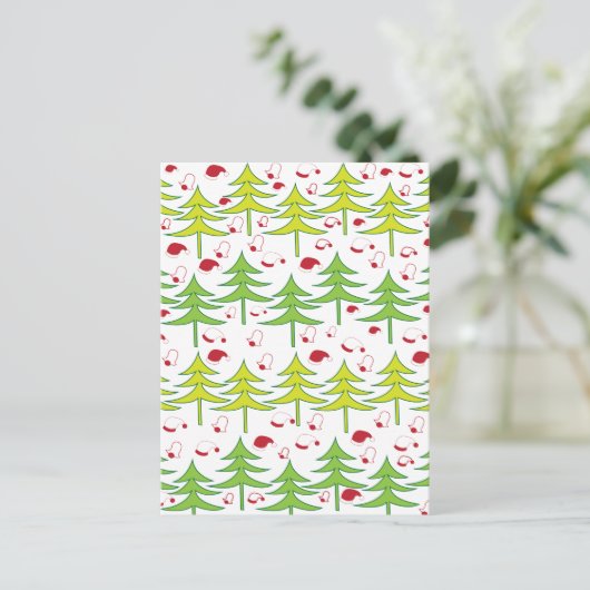 Kerstboom Briefkaart (Staand voorkant)