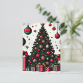 kerstboom briefkaart (Staand voorkant)