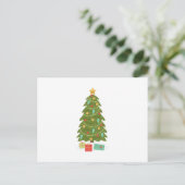 kerstboom briefkaart (Staand voorkant)