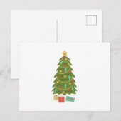 kerstboom briefkaart (Voorkant / Achterkant)