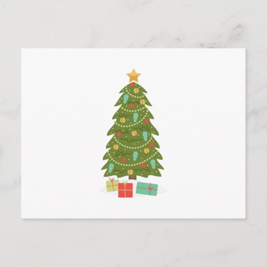 kerstboom briefkaart (Voorkant)