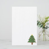 Kerstboom Briefpapier (Staand voorkant)