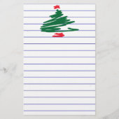 kerstboom briefpapier (Voorkant)