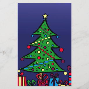 Kerstboom Briefpapier