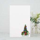 kerstboom Briefpapier (Staand voorkant)
