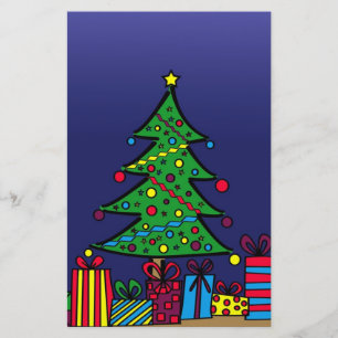 Kerstboom Briefpapier