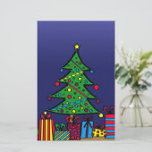 Kerstboom Briefpapier (Staand voorkant)