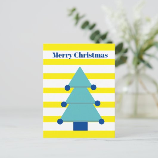 Kerstboom Bright Kleurrijke Groet Briefkaart (Staand voorkant)