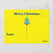 Kerstboom Bright Kleurrijke Groet Briefkaart (Achterkant)