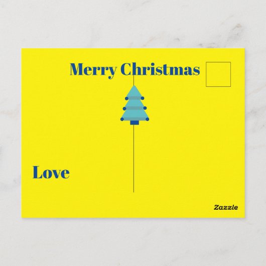 Kerstboom Bright Kleurrijke Groet Briefkaart (Achterkant)