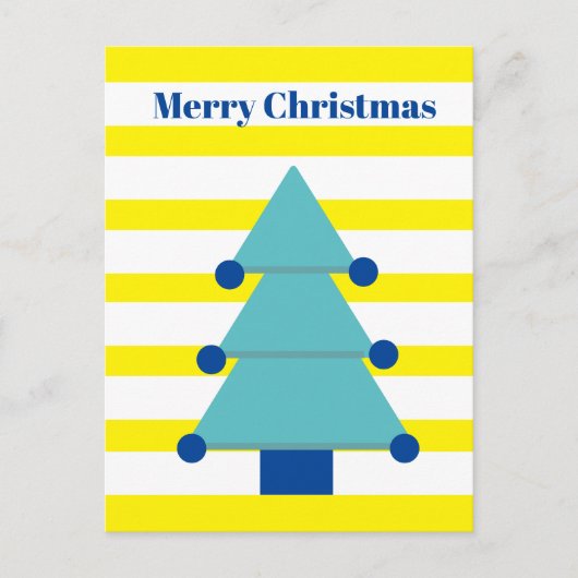 Kerstboom Bright Kleurrijke Groet Briefkaart (Voorkant)