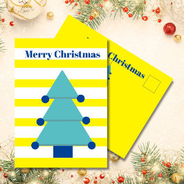 Kerstboom Bright Kleurrijke Groet Briefkaart