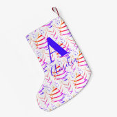 Kerstboom, Bright Monogram naam Kleine Kerstsok (Achterkant (Hangend))