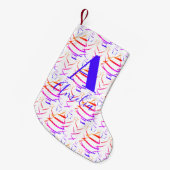 Kerstboom, Bright Monogram naam Kleine Kerstsok (Voorkant (Hangend))