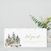 Kerstboom Bruiloft Hoofdtafel Bord (Staand voorkant)