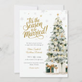 Kerstboom bruiloft kaart (Voorkant)