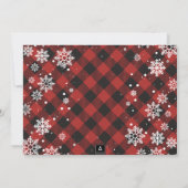 Kerstboom Buffalo Plaid Foto Kerst Kaart (Achterkant)