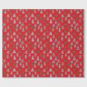kerstboom Buffalo Pset red Cadeaupapier (Vlak)