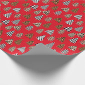 kerstboom Buffalo Pset red Cadeaupapier (Hoek)