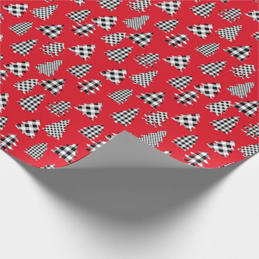 kerstboom Buffalo Pset red Cadeaupapier (Hoek)