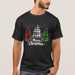 Kerstboom Buffalo Pset Red White Green Xmas T-shirt