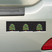kerstboom bumpersticker (Op auto)