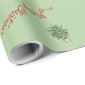 Kerstboom Cacaopaard Speelgoed Groen Familie Cadea Cadeaupapier (Rol Hoek)