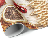 Kerstboom, Cadeau houtextuurVakantie Cadeaupapier (Rol Hoek)