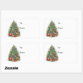 Kerstboom - Cadeau Labels (Vel)
