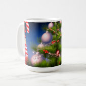 Kerstboom cadeau Snoep Koffie Mok (Voorkant links)