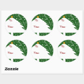 Kerstboom Cadeau Sticker (Vel)