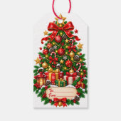 Kerstboom Cadeaubijschrift Cadeaulabel (Achterkant)