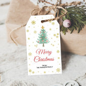 Kerstboom Cadeaublaadjes | Kerstfeest Uitgeefartik Cadeaulabel