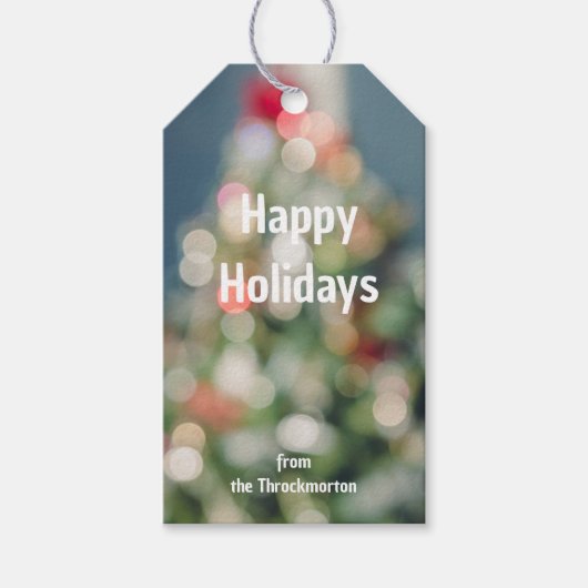  kerstboom cadeaulabel (Voorkant)