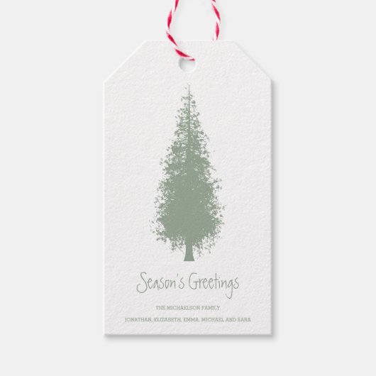 Kerstboom Cadeaulabel (Voorkant)